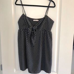 Skylar + Madison Tie Front Polka Dot Dress